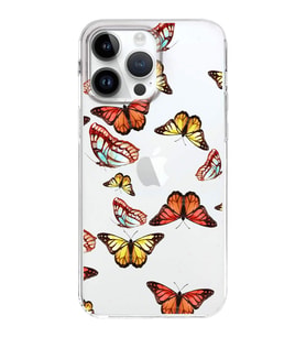 PrintiFy Apple  iPhone 14 Pro Max ile Uyumlu 1mm Slim Fit Water Color 2 Baskılı Şeffaf  Kılıf