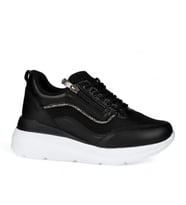 Flet 207 Siyah-Beyaz Kadın Spor Sneaker