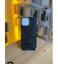 İPhone 13 Pro Max Uyumlu Taş Desenli Silikon Yumuşak Kılıf (Siyah)