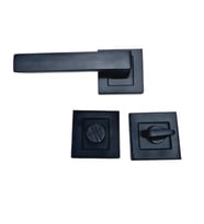 KAPI KOLU MAX AVANTİ MATSİYAH KARE ROZETLİ WC / 2 TAKIM