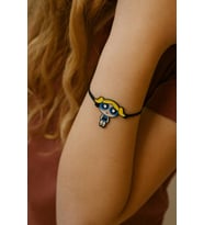 Powerpuff Girls Bubbles Figürlü Ayarlanabilir Unisex Bileklik – Sevimli Tasarım