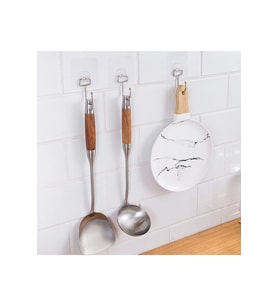 Krom Güçlü Yapışkanlı Mutfak ve Banyo Askısı, Banyo Askılığı, Havluluk ( 4 Adet )
