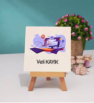 Bilgisayar Mühendisi Tasarımlı Kişiye Özel Bilgisayar Mühendisi Dekoratif Taş Baskı
