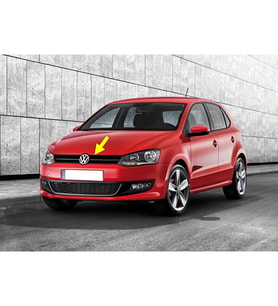 VW Polo 2010-2014 Ön Panjur Tek Krom Çıtalı 6R0853651C