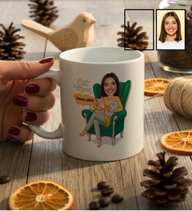 Kişiye Özel Karikatürlü Cat Mom Kedi Annesi Kupa Bardak Anneler Günü Hediyesi