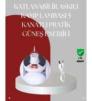 360 Derece Katlanabilir Solar LED Aydınlatma Çadır Lambası