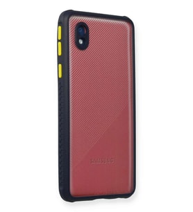 Galaxy A01 Core Kılıf Miami Şeffaf Silikon - Lacivert