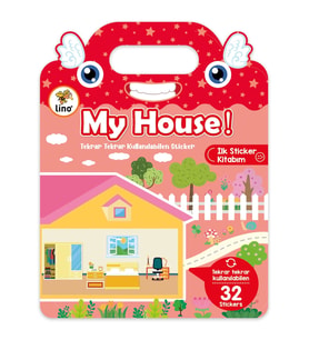 LİNO TEKRAR TEKRAR KULLANILABİLEN İLK STİCKER KİTABIM MY HOUSE