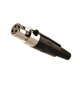 3 pin mini xlr dişi Konnektör