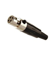 3 pin mini xlr dişi Konnektör