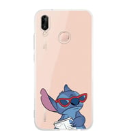 Huawei P20 Lite Uyumlu Baskılı Yumuşak Silikon Şeffaf Telefon Kılıfı