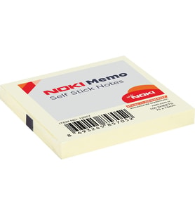 Noki Memo 75 x 75 mm Sarı Yapışkanlı Not Kağıdı 100 Yaprak (12 Li Paket)
