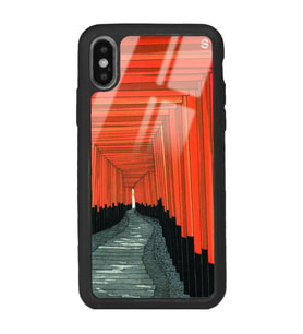 iPhone Xs Max Pastel Pencereler Tasarımlı Glossy Telefon Kılıfı