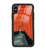 iPhone Xs Max Pastel Pencereler Tasarımlı Glossy Telefon Kılıfı
