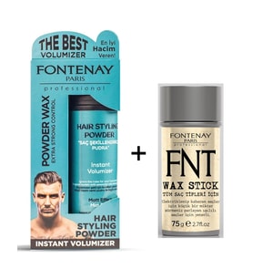 Fontenay Pudra Toz Wax Mat Effect Mavi 20gr + Hair Wax Stick 75gr 2'Li Set