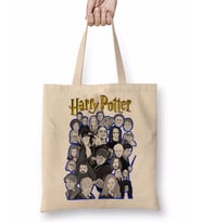 Harry Potter Karakter Kolaj Sanatları Bez Çanta Uzun Saplı