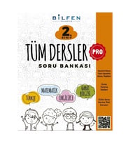 Bilfen Pro 2. Sınıf Tüm Dersler Soru Bankası Yeni Kapak (Kırmızı)