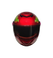Motosiklet Ve Bisiklet Çocuk Kaskı Full Face Pp Material Abs Çocuk Kask Dino Kırmızı