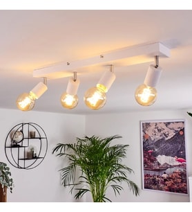 RİOLİGHT MODERN1 BEYAZ1 4XE27 MAFSALLI HAREKETLİ BAŞLIK(GLOP AMPUL HARİÇ) METAL SPOT AVİZE