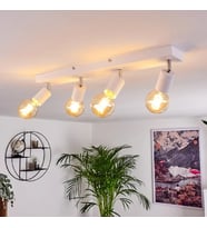 RİOLİGHT MODERN1 BEYAZ1 4XE27 MAFSALLI HAREKETLİ BAŞLIK(GLOP AMPUL HARİÇ) METAL SPOT AVİZE