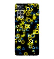 Xiaomi Redmi Note 11 Uyumlu Kamera korumalı Kapak Semboller Tasarımlı  Şeffaf Kılıf