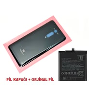 Tkgz Xiaomi Mİ 9T Pro Arka Pil Batarya Kapağı + PİL (CAM) SİYAH
