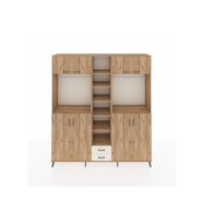 Hyperion Dolap 14 Raflı 2 Çekmeceli 2 Askılı 220x44x243 Çam-Çam/Aytaşı