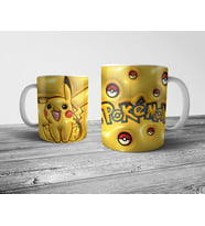 Pixxa Pokemon Pikachu Optik İllüzyonlu Kupa Bardak  
