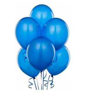 E.12" Lateks Metalik Balon 100'lü - Mavi
