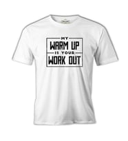 Bodybuilding Your Workout Beyaz Erkek Tshirt