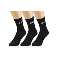 3 Çift Uzun Konçlu Tenis Spor Çorabı Siyah Paket