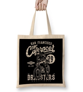 San Francisco Cafe Racer Motorcycle Dragsters Bez Çanta Uzun Saplı