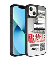 Apple iPhone 13 Kılıf Aynalı Desenli Kamera Korumalı Parlak Zore Mirror Kılıf Fragile