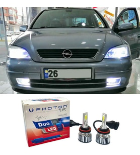 Opel Astra G Led Xenon Sis Far Ampulü H3 Duo Yeni Seri Beyaz 1998-2004