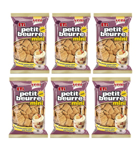Eti Petit Beurre Mini Biskuvi 175 Gr x 6 Adet