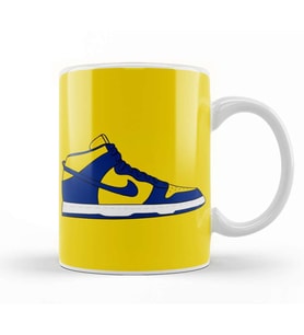 Air Jordan 1 U of M Dunk High Kupa Bardak Porselen