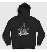 Presmono Unisex Siyah Kim Carlsson Metal Lifelover Kapüşonlu Sweatshirt 453281tt