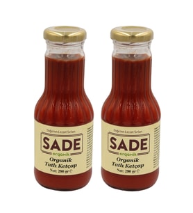 SADE ORGANİK KETÇAP(TATLI) 280 GR 2 Lİ PAKET