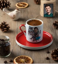 Kişiye Özel Karikatürlü Gamer Arkadaşa Hediye Türk Kahvesi Fincanı Doğum Günü Hediyesi