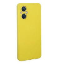 Newface Oppo Reno 7 Lite Kılıf Nano içi Kadife Silikon - Sarı