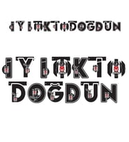 İyiki Doğdun Harf Set BEŞİKTAŞ