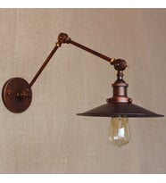 RİOLİGHT RETRO BAKIR ÜÇ MAFSALLI HAREKETLİ BAŞLIK METAL APLİK ŞAPKA ÇAPI:22CM