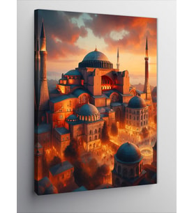 Kanvas Tablo Cami Manzarası