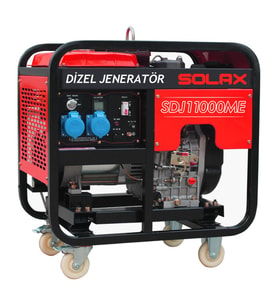 Solax SDJ11000ME 8kW 668cc 150kg Tekerli Marşlı Monofaze Dizel Jeneratör