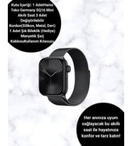 SQ-16 Mini Series 10 Akıllı Saat Şık ve Hafif Tasarım, 3 Kordon Seçeneği