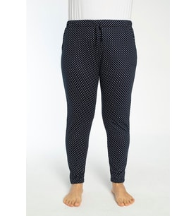 Büyük Beden Cepli Viskon Yazlık Kadın Pijama Altı Tek Alt y20 (Siyah)