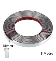 Yapışkanlı Nikelaj Şerit Bant Çıta 18mm 3 Metre Krom