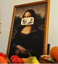 Mona Lisa Neon LED Işıklı Tablo 40X60 cm