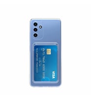 Samsung Galaxy A54 Uyumlu Kılıf Kartlıklı Şeffaf Zore Setra Clear Silikon Kapak (Renksiz)