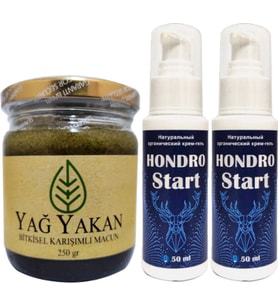 Burneron Yağyakan Macun 250 ml + ile Yanında 2 Adet Hondro Star Sırt Bel Kas Iskelet Harici Uygulama